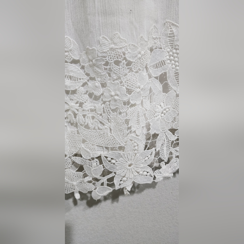 Abercrombie & Fitch Classic White Lace Mini Dress Size S - Picture 5 of 15